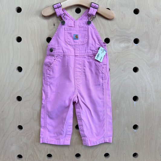 Pink Denim Overalls