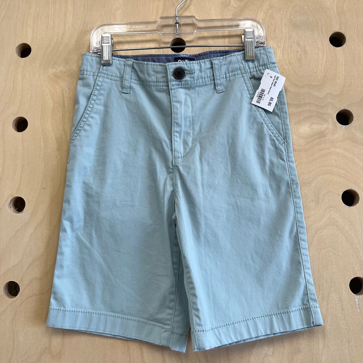 Light Blue Adjust Waist Shorts