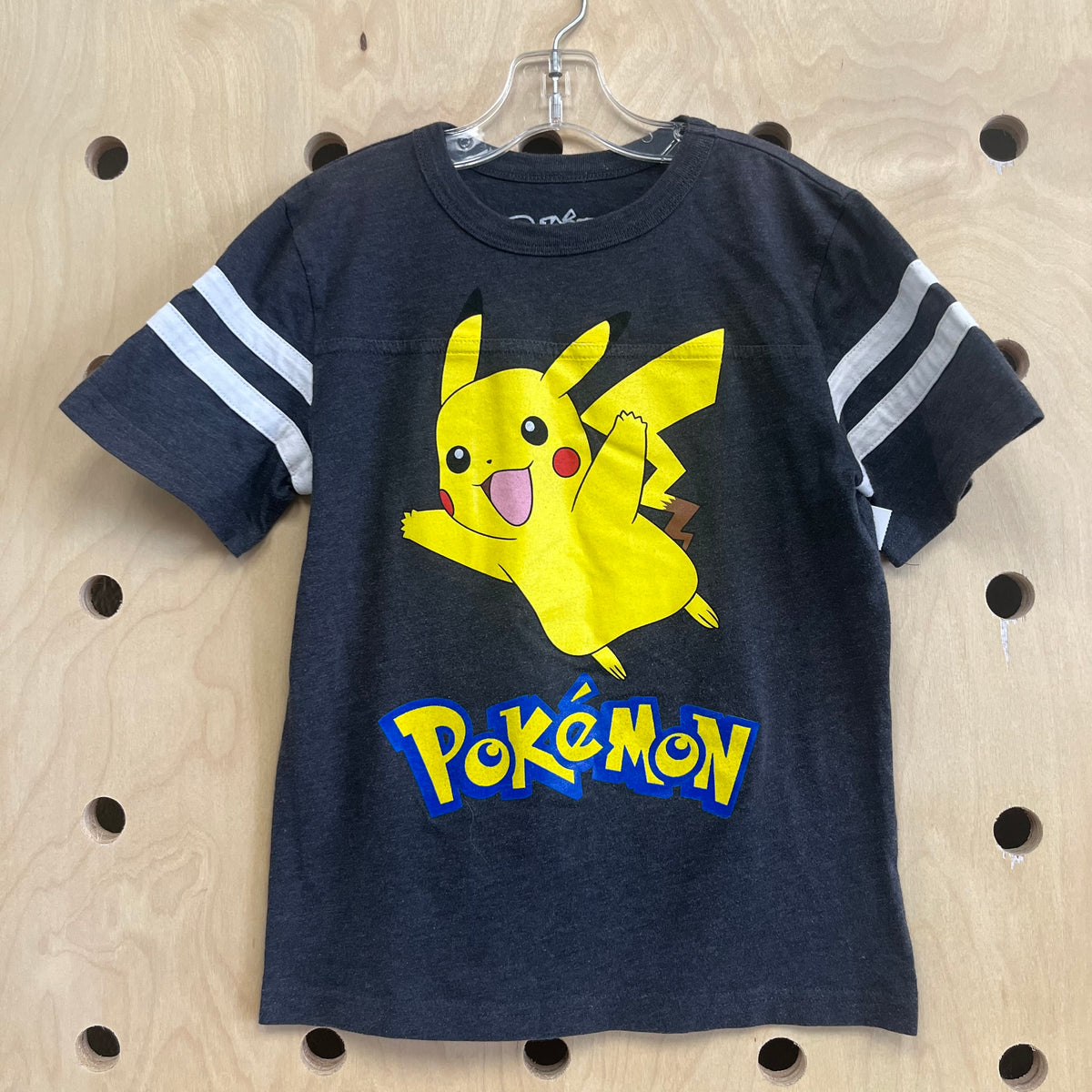 Grey Pokemon Ringer Tee