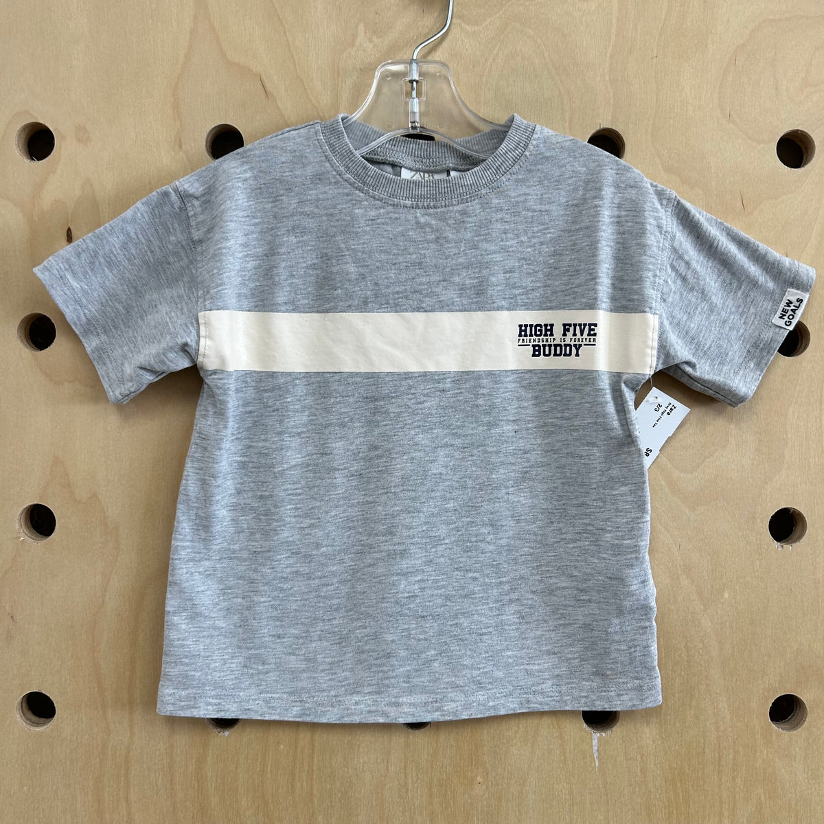 Grey High Five Tee