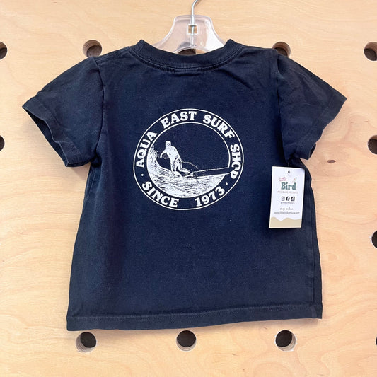 Black 'Aqua East Surf' Tee