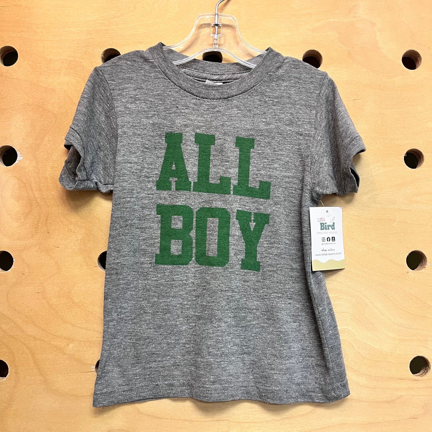 Grey 'All Boy' Tee
