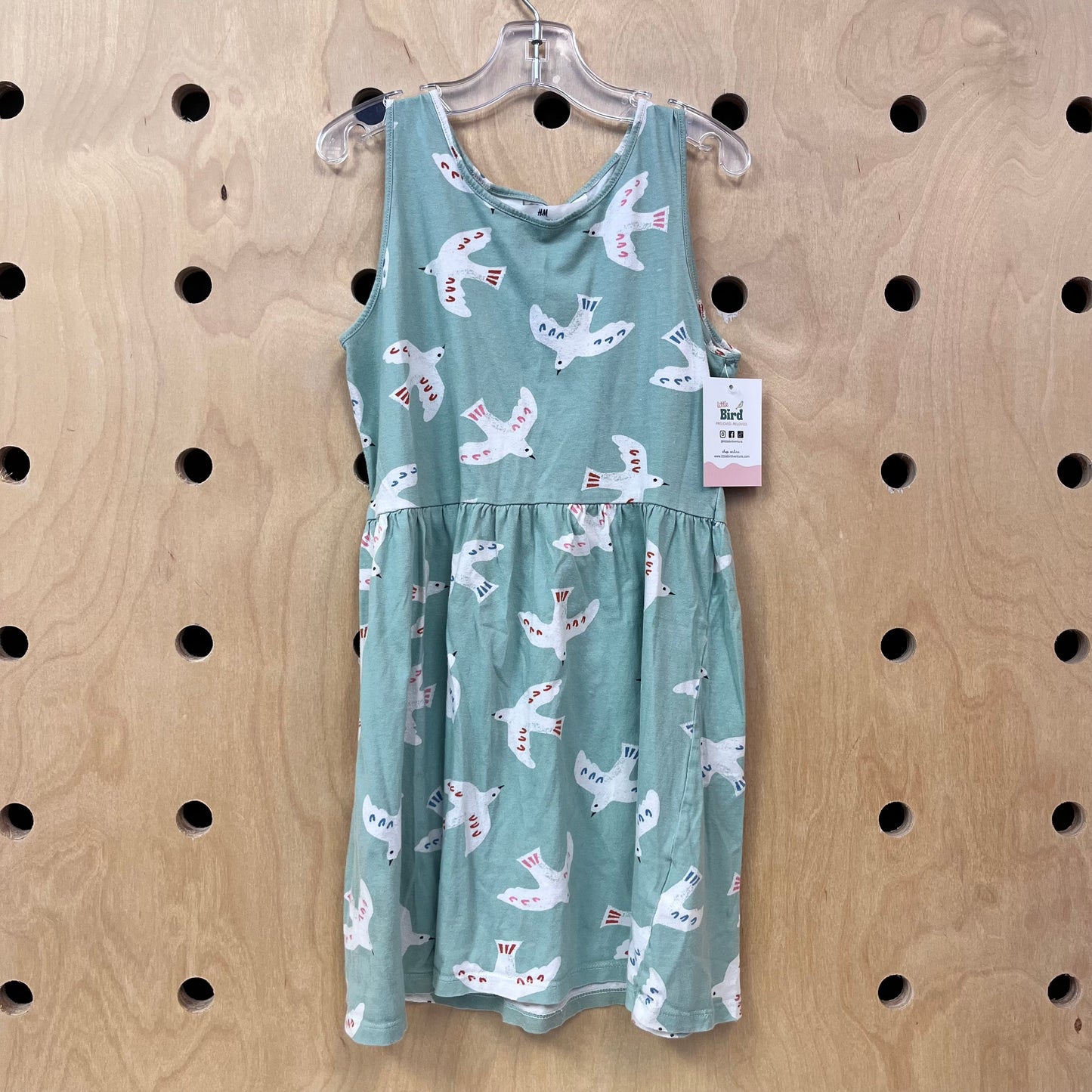 Green Birds Dress