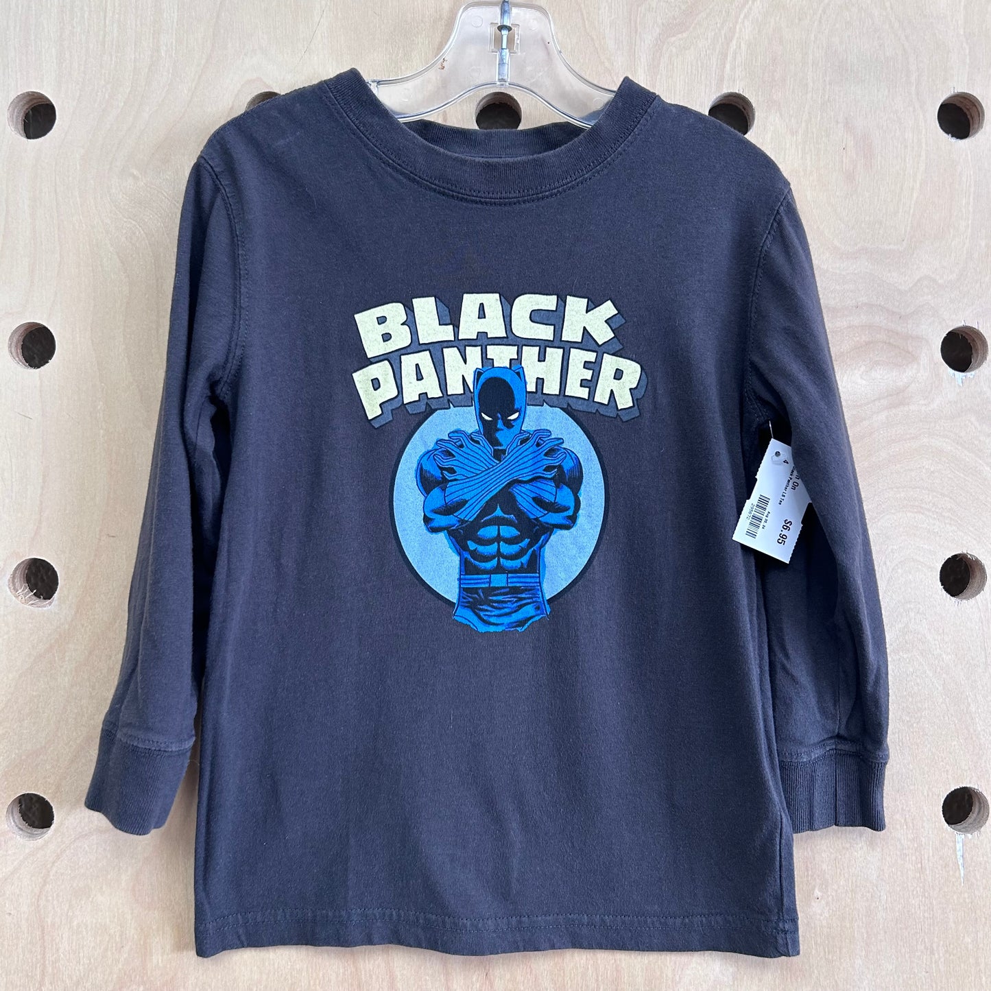 Grey Black Panther LS Tee