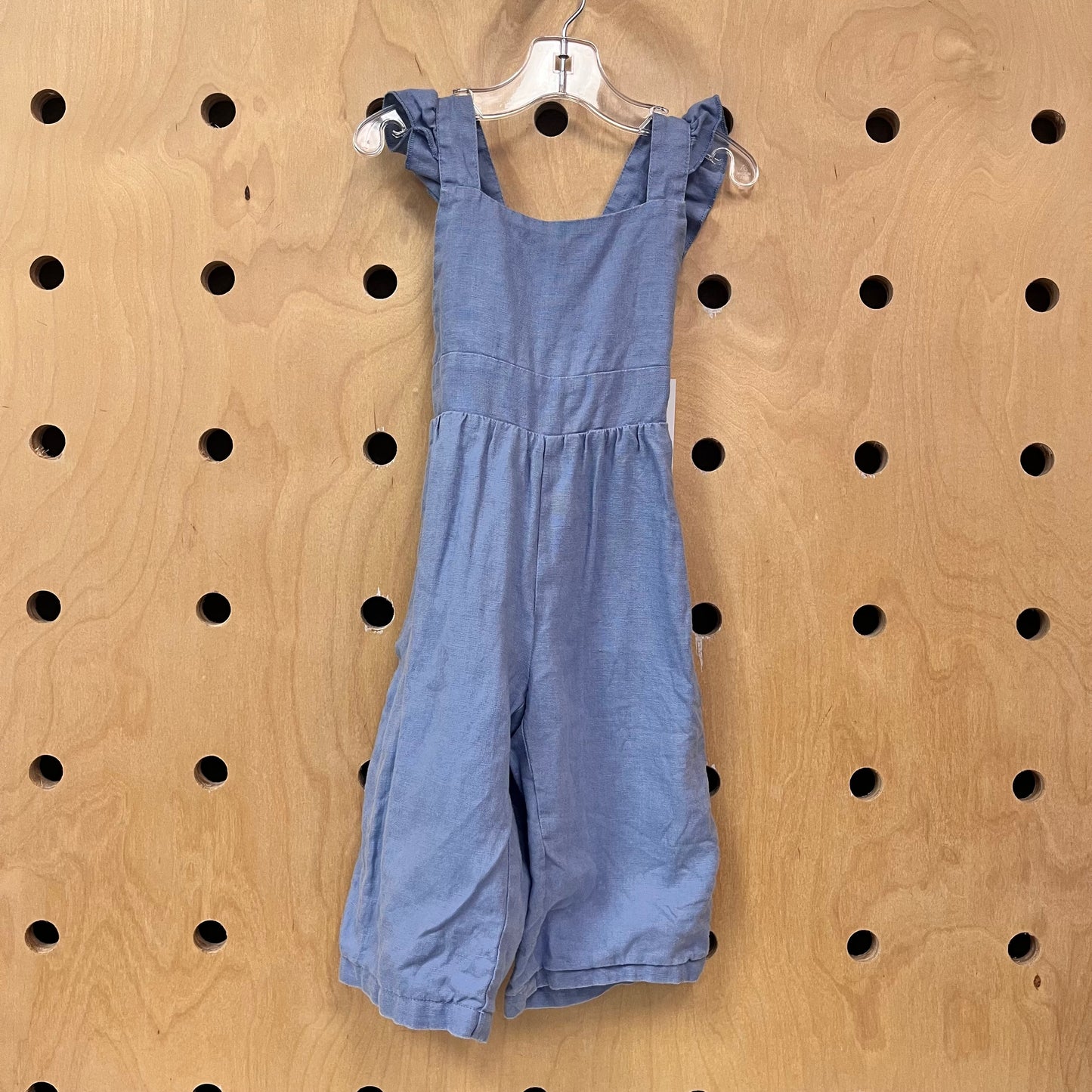 Blue Linen Romper