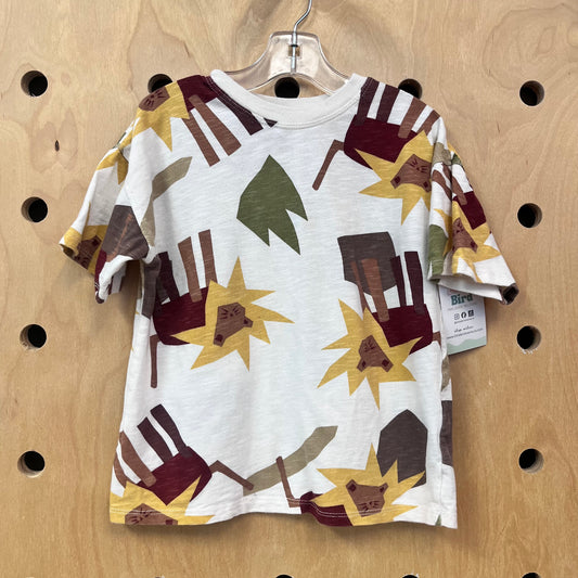 Cream Lions Tee