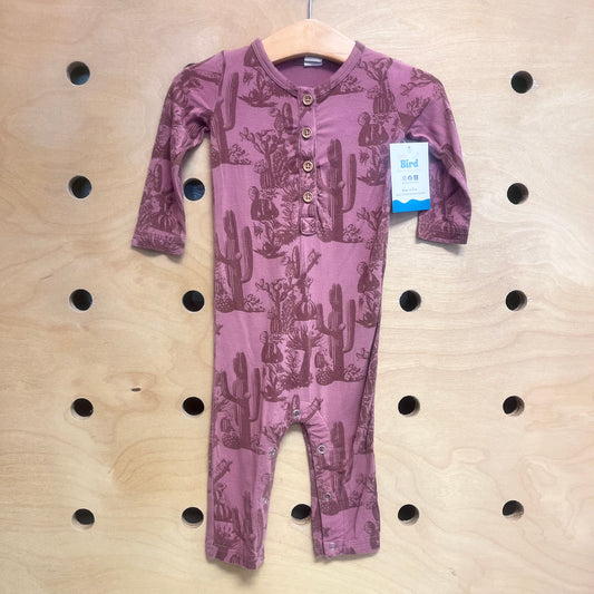 Pink/Brown Cactus Bamboo Romper