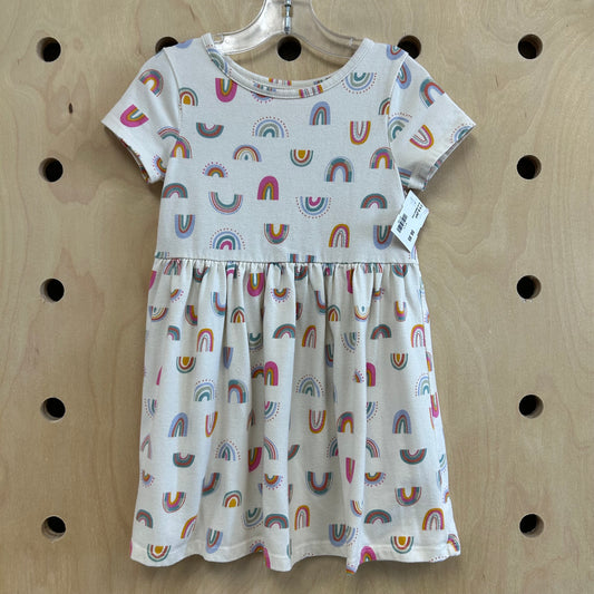 Cream Rainbow Dress