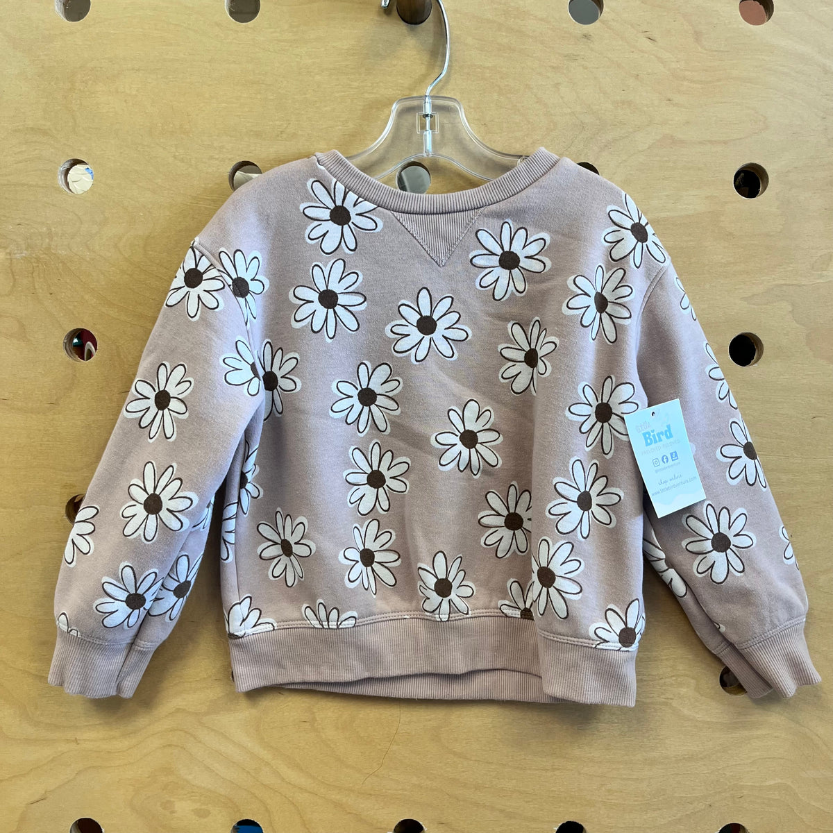 Pink/White Floral Pullover