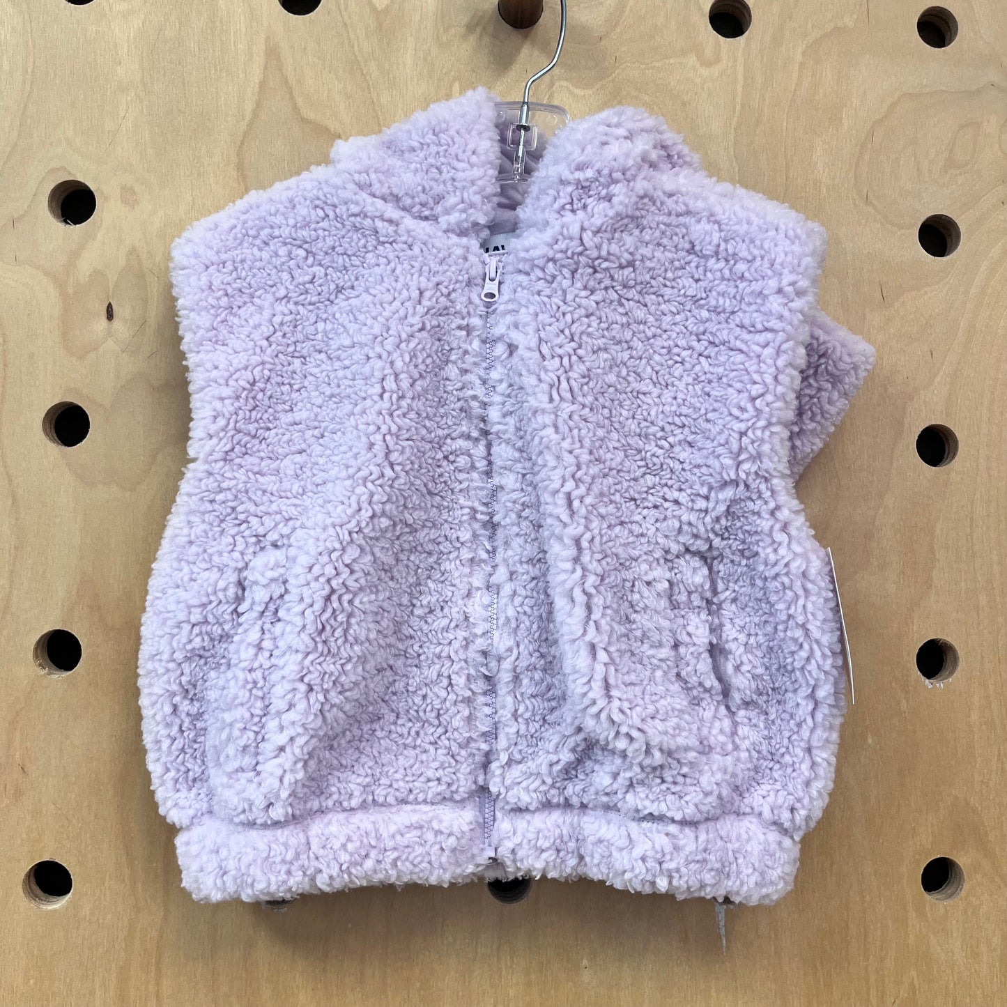 Pink Fuzzy Hoodie Vest