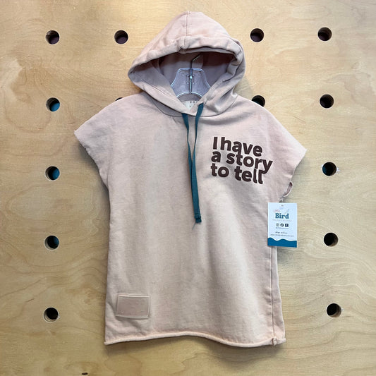 Tan 'I Have A Story To Tell' Hooded Tee
