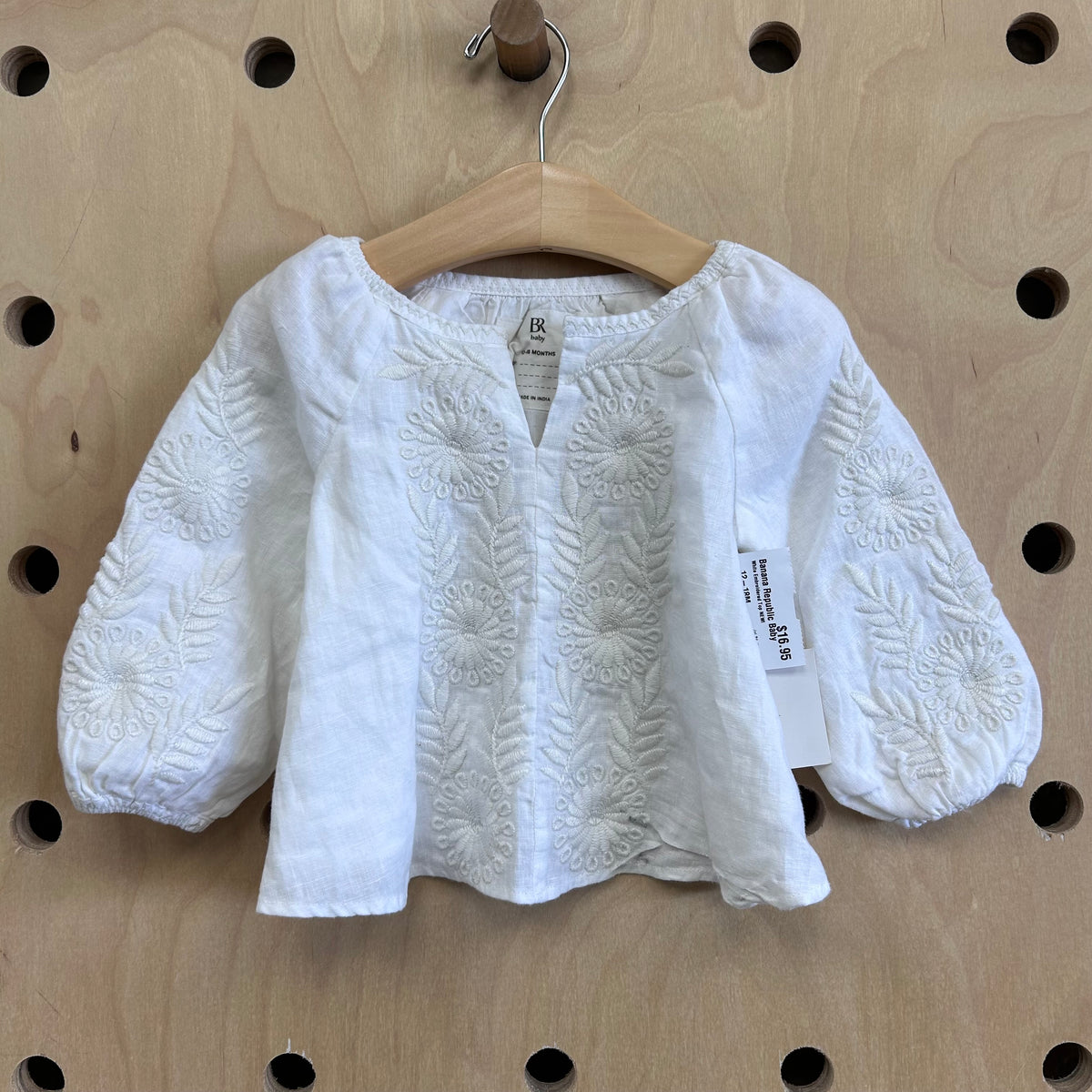 White Embroidered Top NEW!