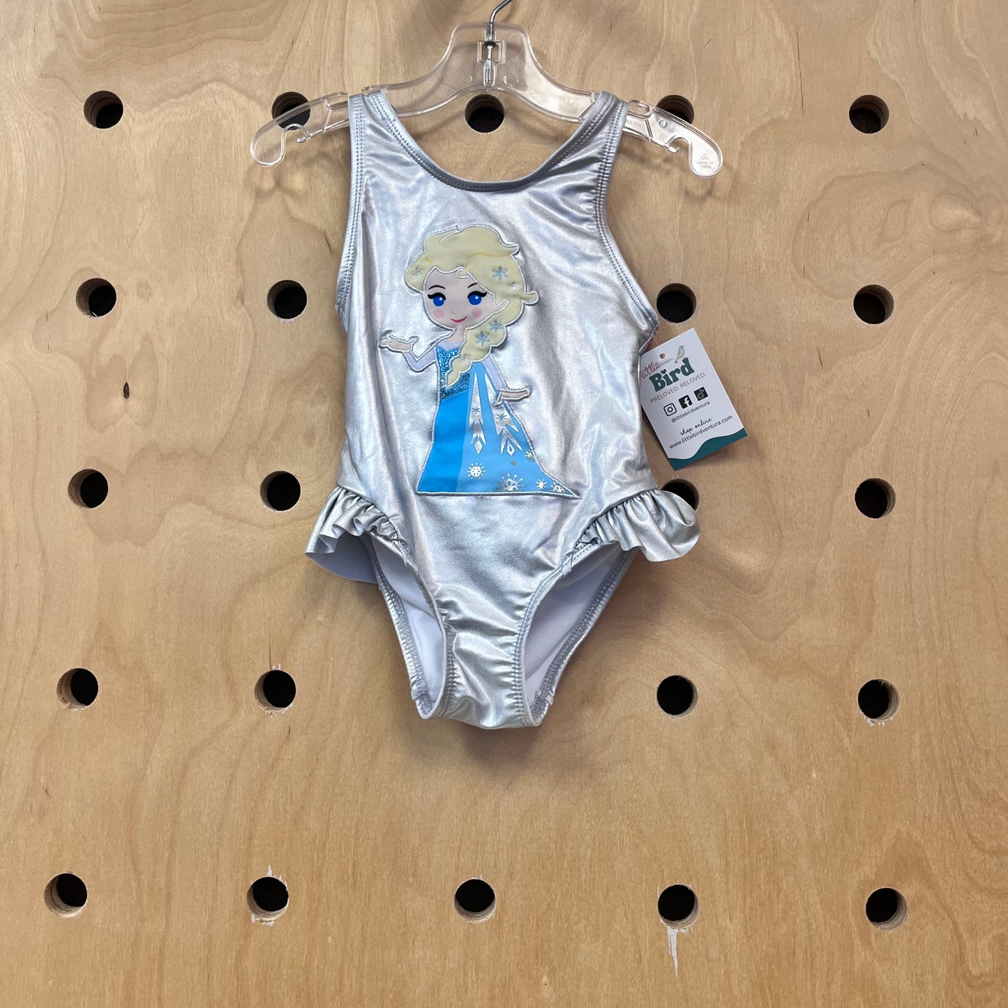 Metallic Silver Elsa Swimsuit