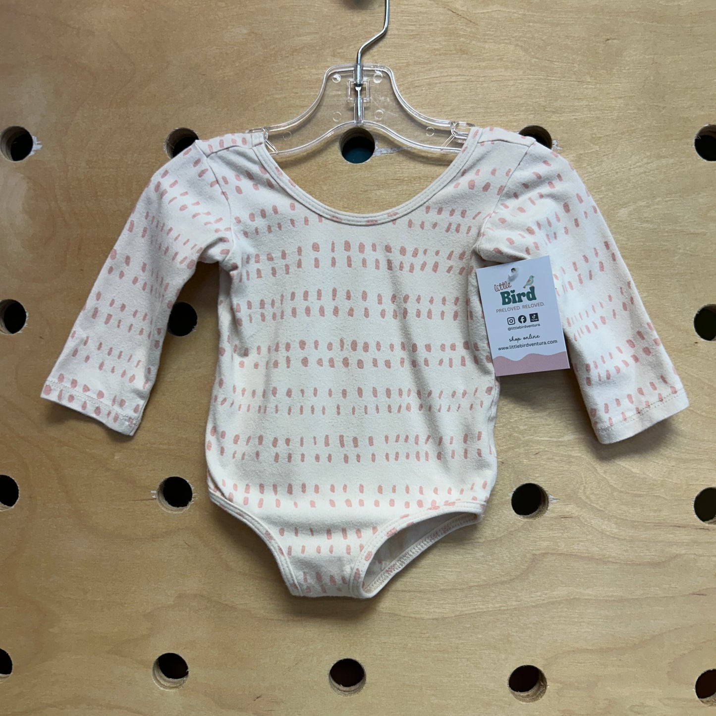 Cream & Pink Bodysuit
