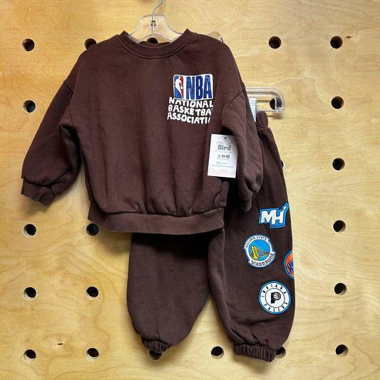 Brown NBA Fleece Outfit