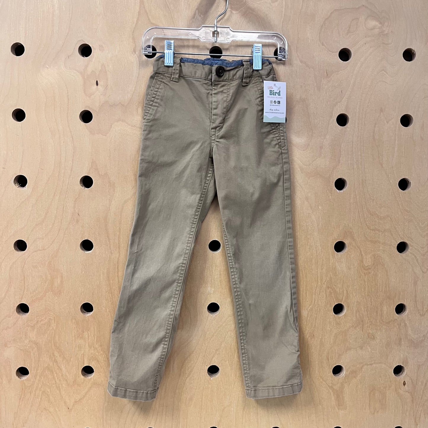 Tan Straight Leg Khakis