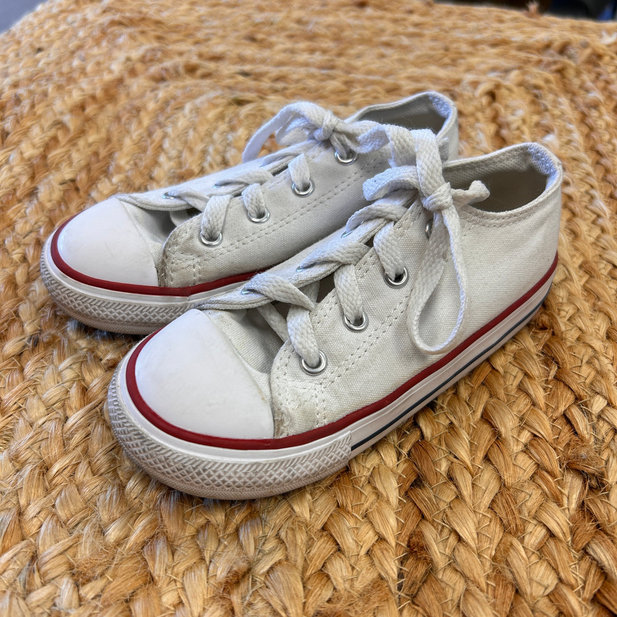 White All Star Lowtop Shoes