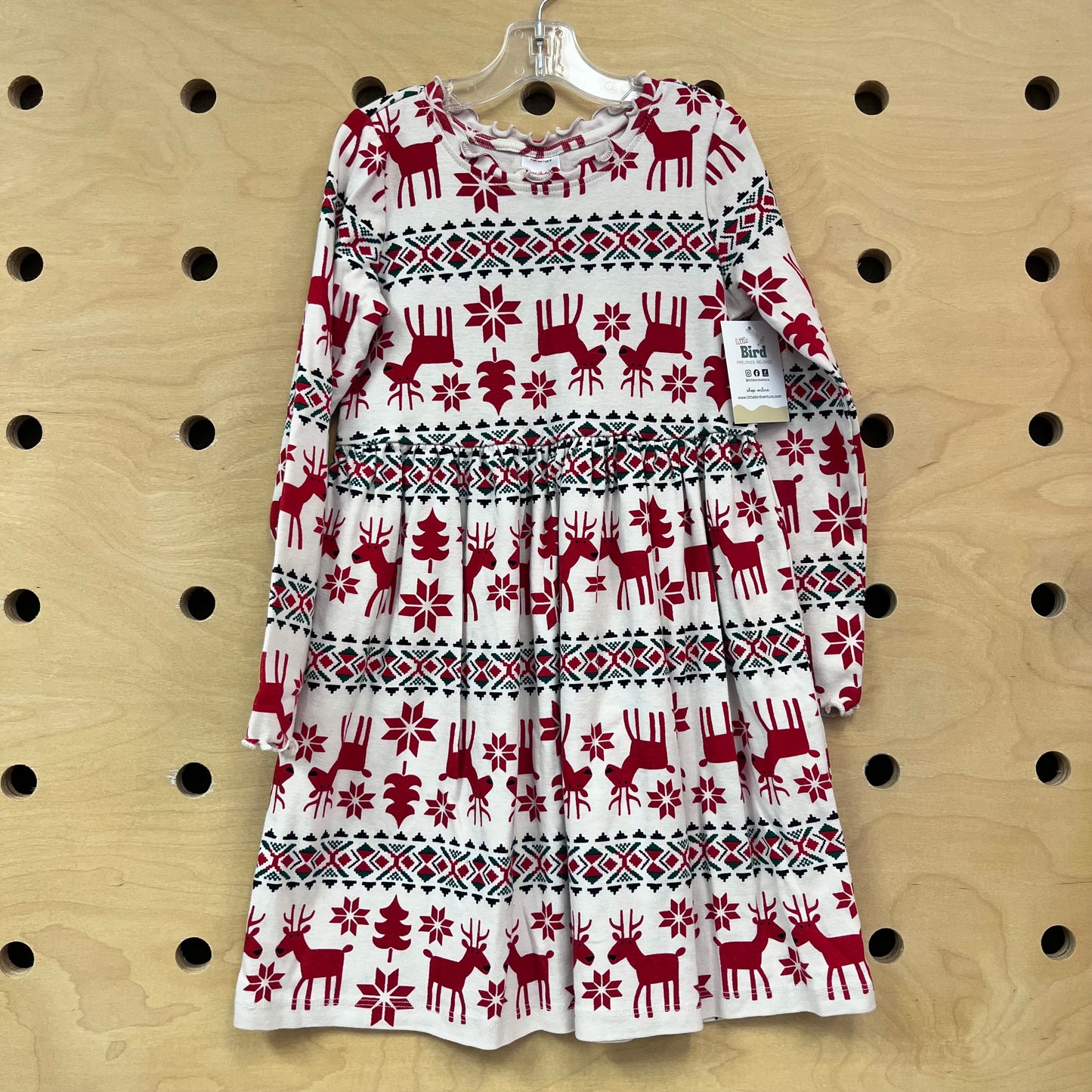 White Reindeer Dress