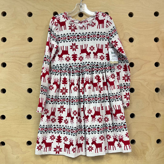 White Reindeer Dress