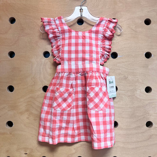 Red/White Gingham Pocket Dress NEW!