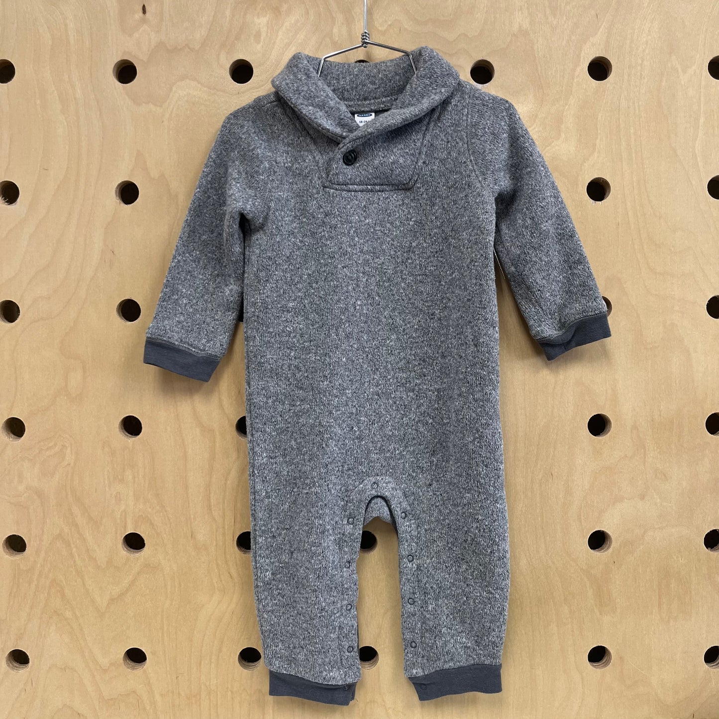 Grey Knit Romper