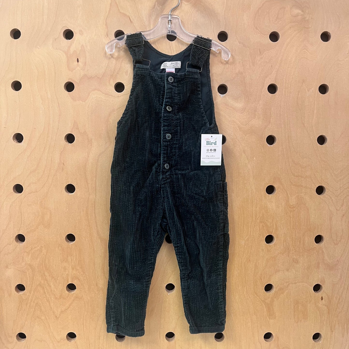 Green Cord Overalls