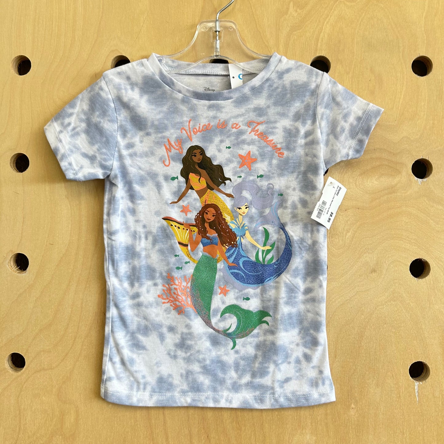 Blue Tie Dye Little Mermaid Tee NEW!