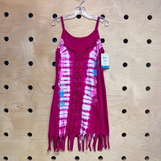 Pink Tie Dye/Turtles Fringe Dress NEW!