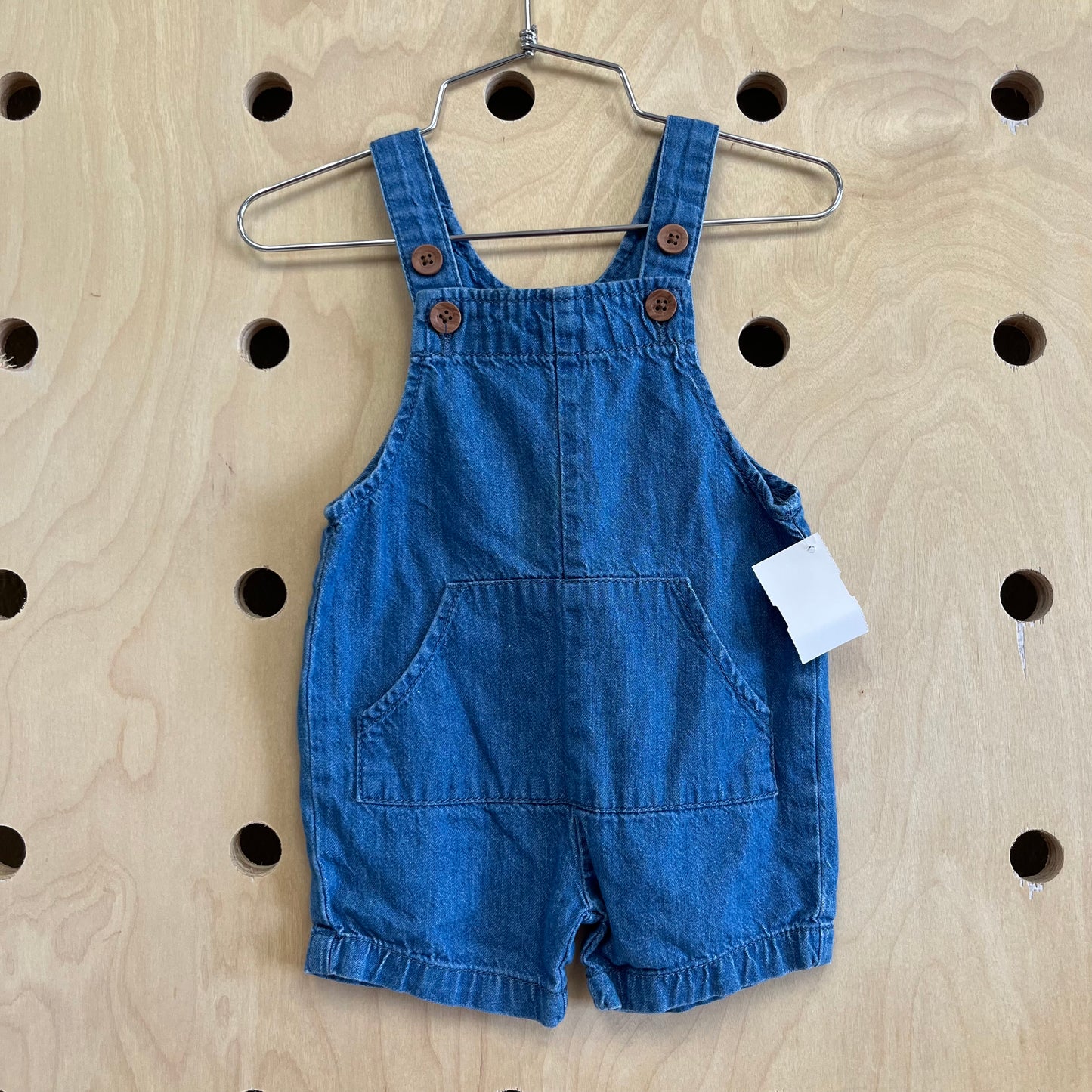 Blue Overalls w/ Brown Buttons