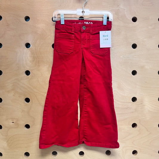 Red Flare Denim