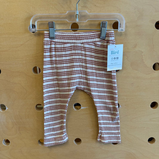 Organic Cream/Rust Ribbed Pants