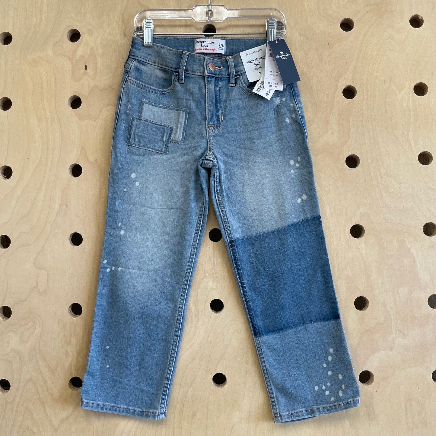 Light Wash Ankle Straight Denim NEW!