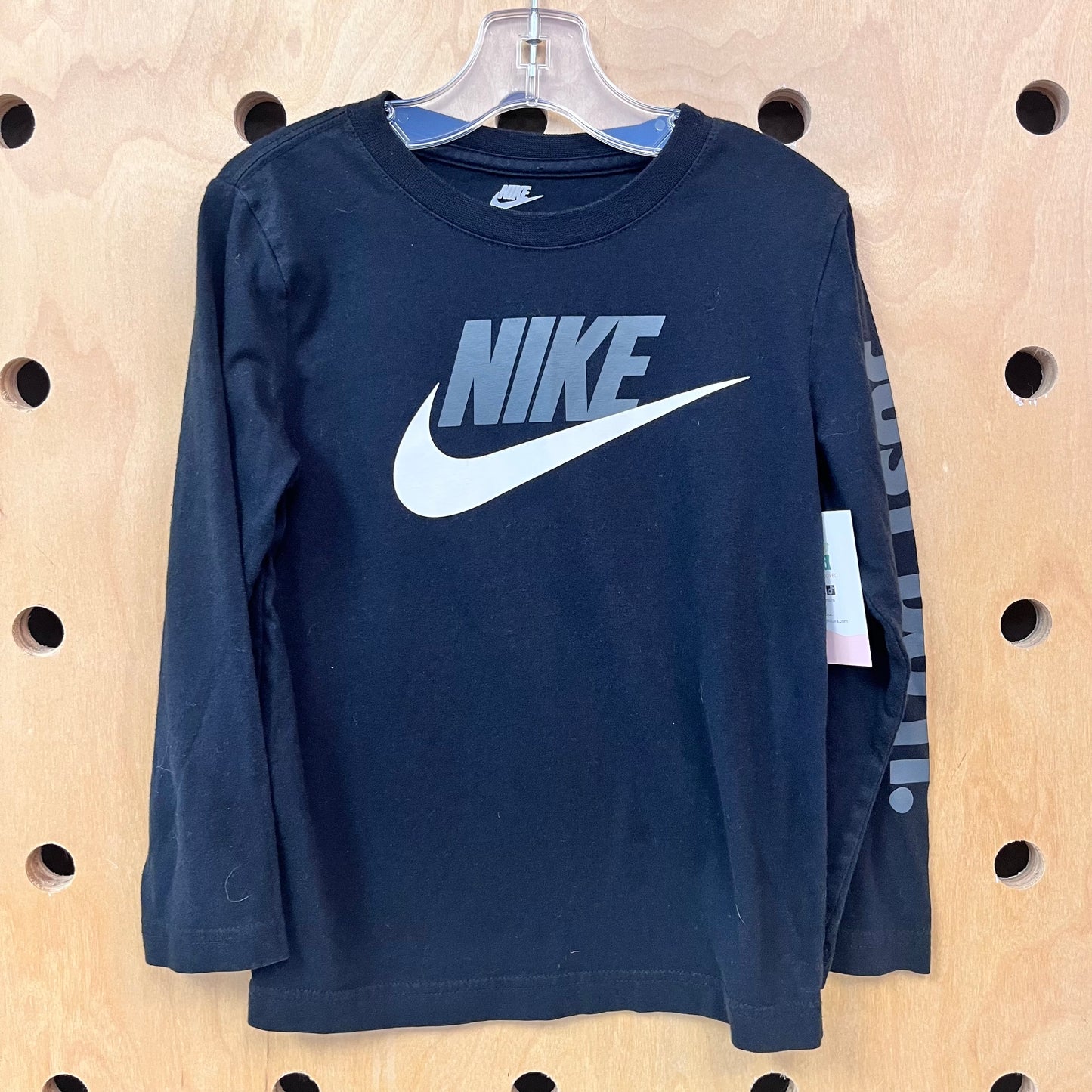 Black Long Sleeve Logo Tee