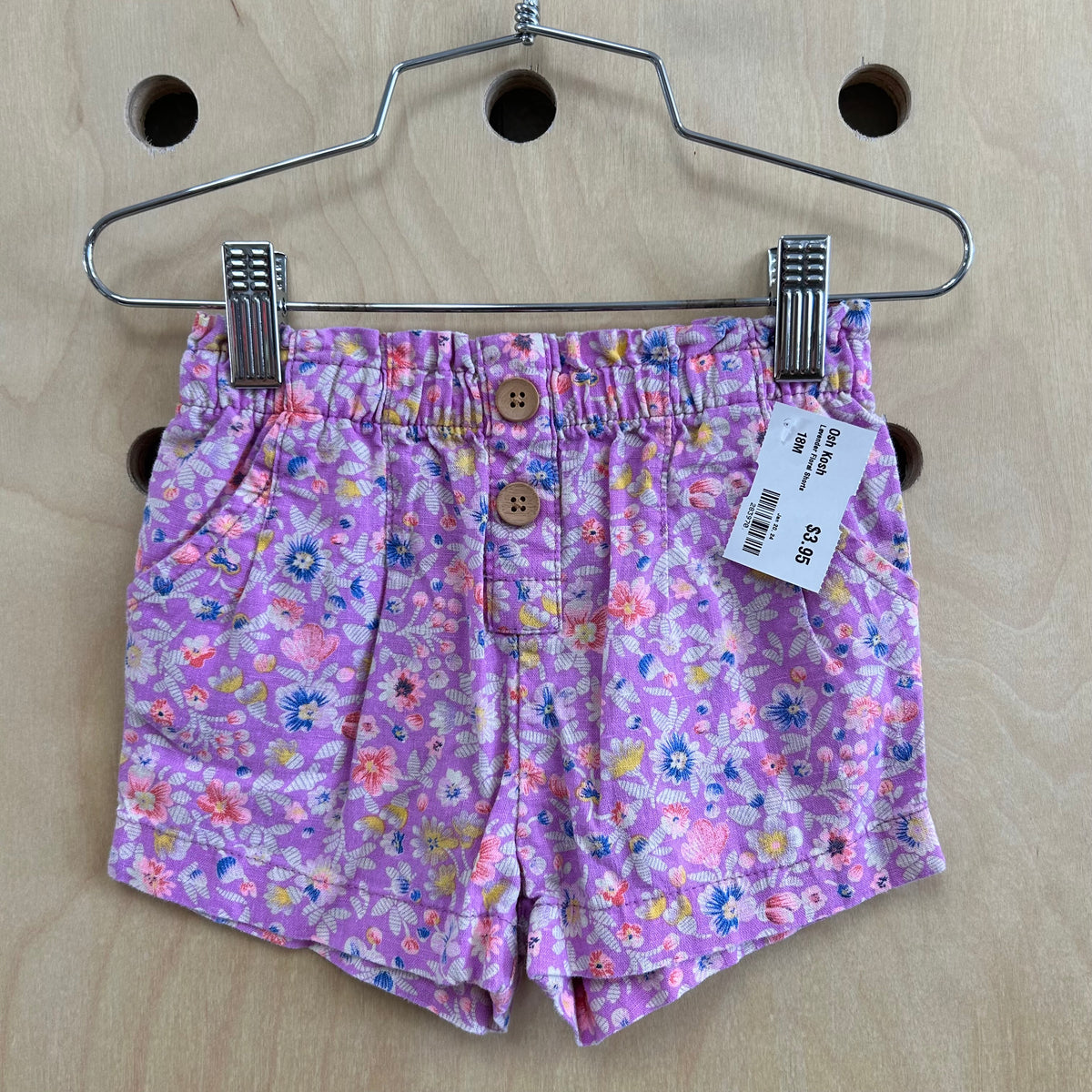 Lavender Floral Shorts