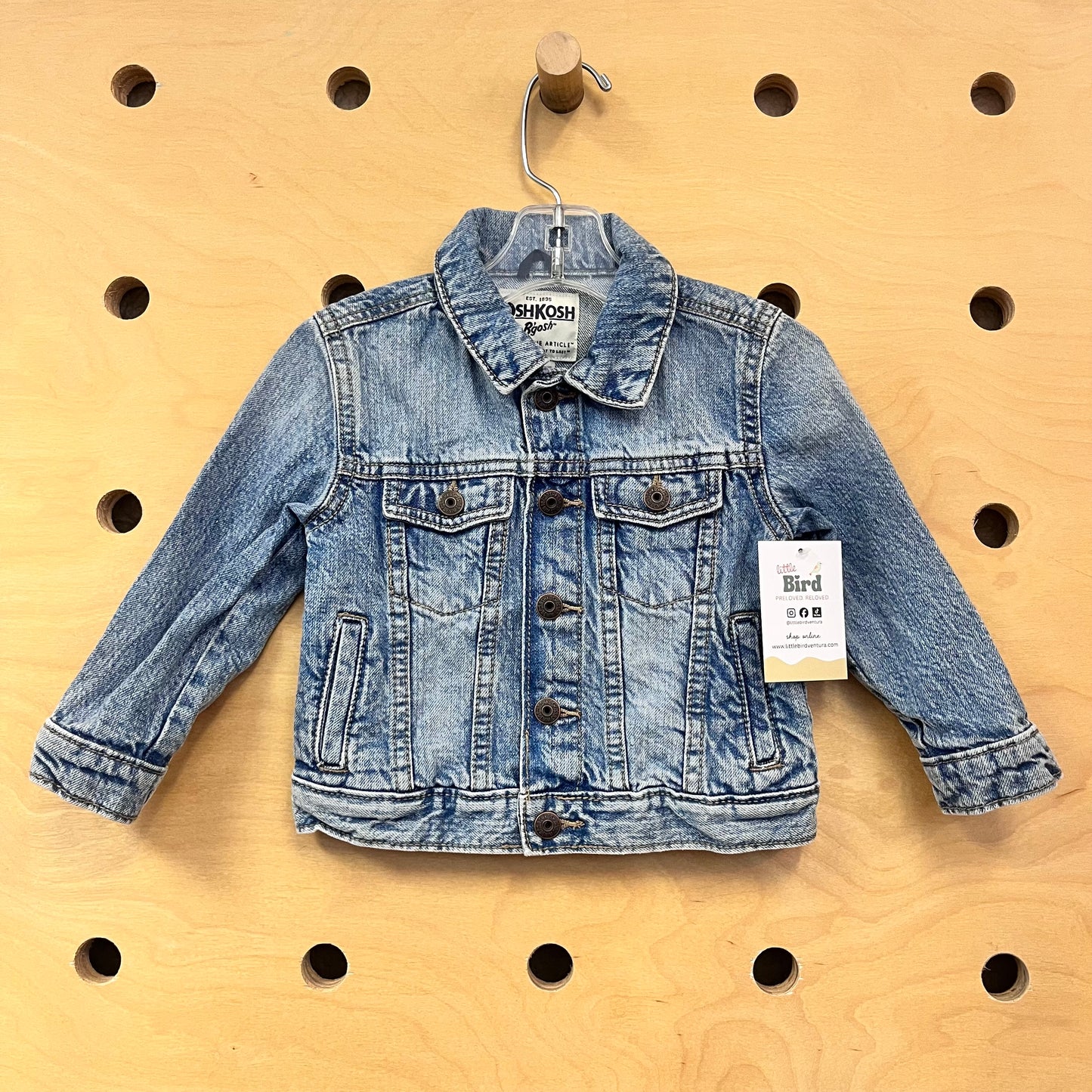 Light Denim Snap Jacket