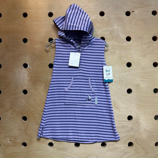 Purple Striped Salboat Hoodie Dress MEW!