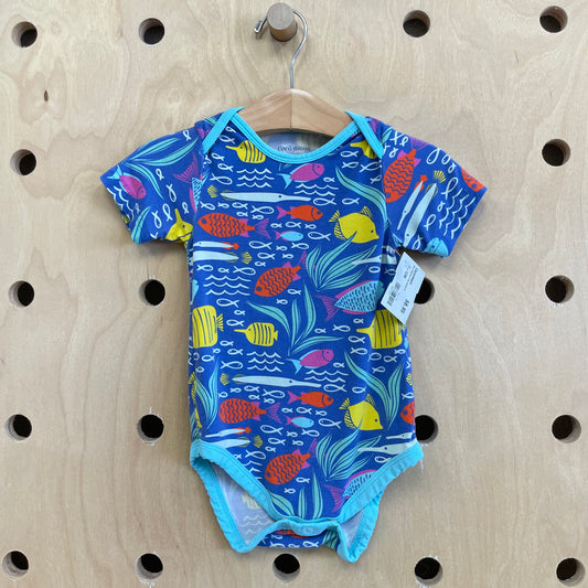 Blue Bamboo Fish Bodysuit