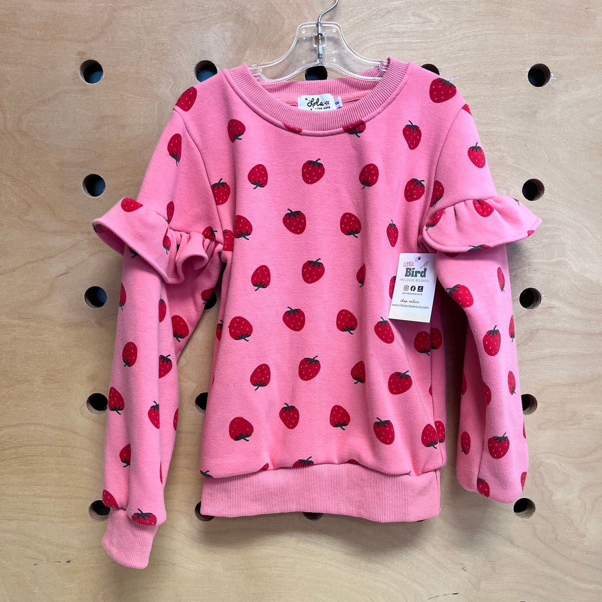 Pink Strawberry Sweatshirt
