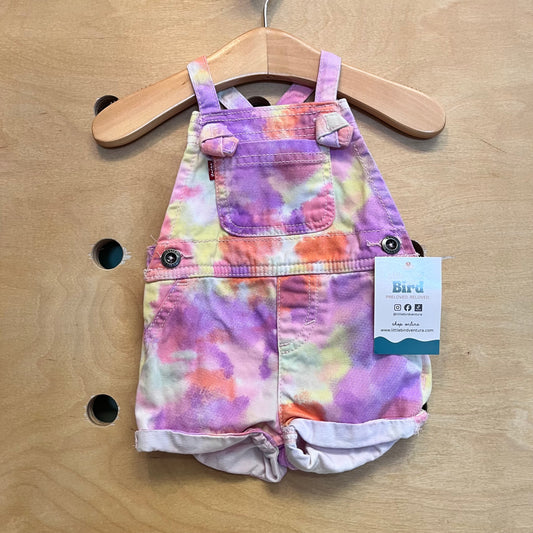 Multicolor Tie Dye Shortalls