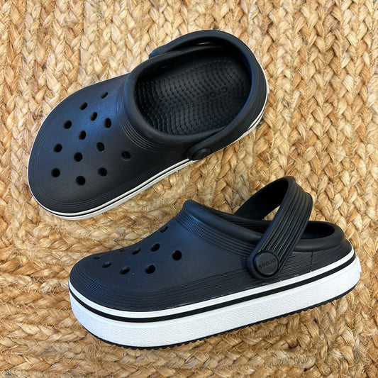 Black/White Clogs