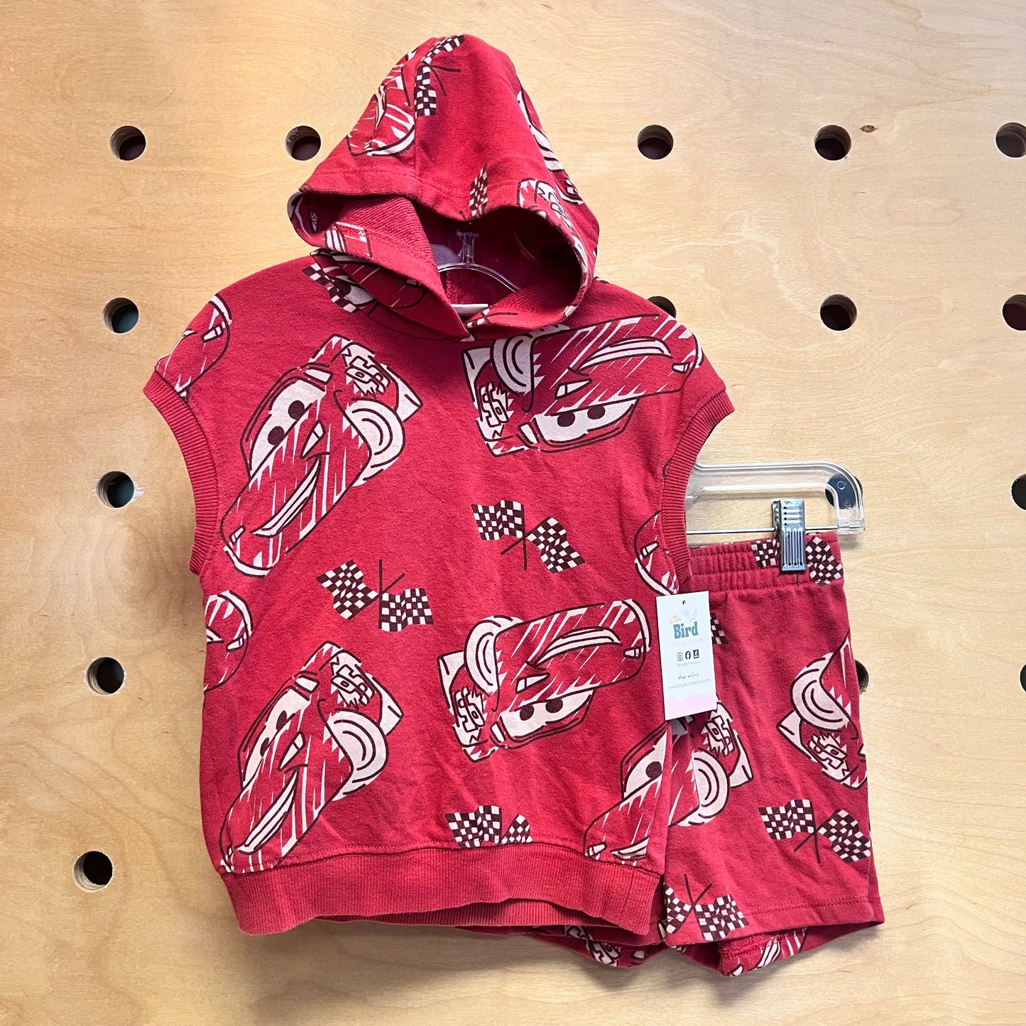 Red Lightning McQueen Hooded Outfit