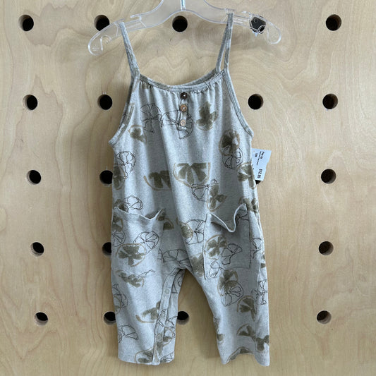 Grey Citrus Flowy Romper