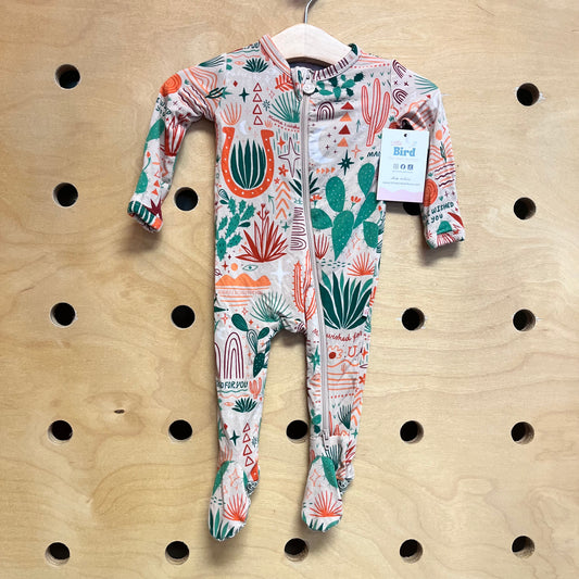 Peach Desert Wished for You Bamboo Footies