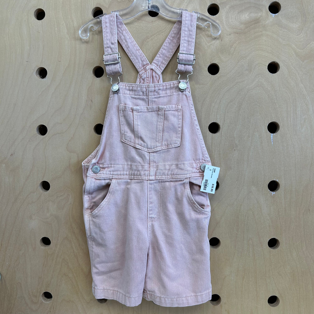 Pink Denim Shortalls