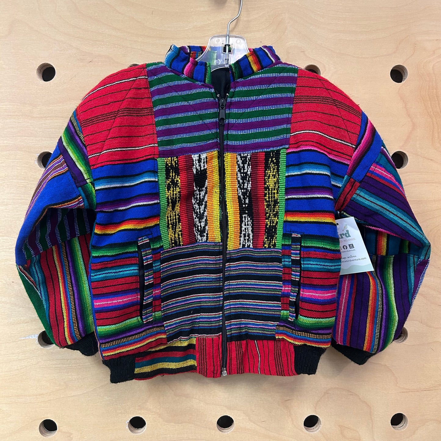 Serape Stripe Multicolor Zip Jacket