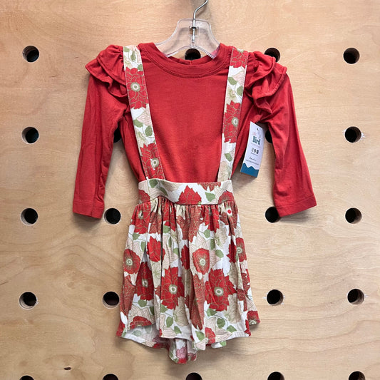 Orange Floral Modal Outfit