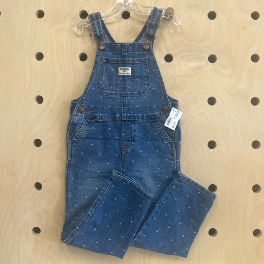 Denim Polka Dot Overalls