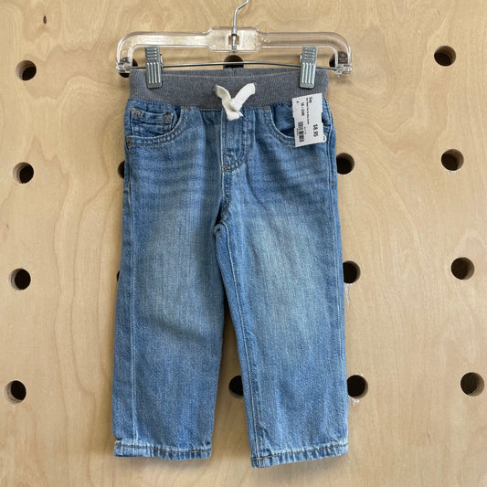 Soft Waist Pull On Slim Denim