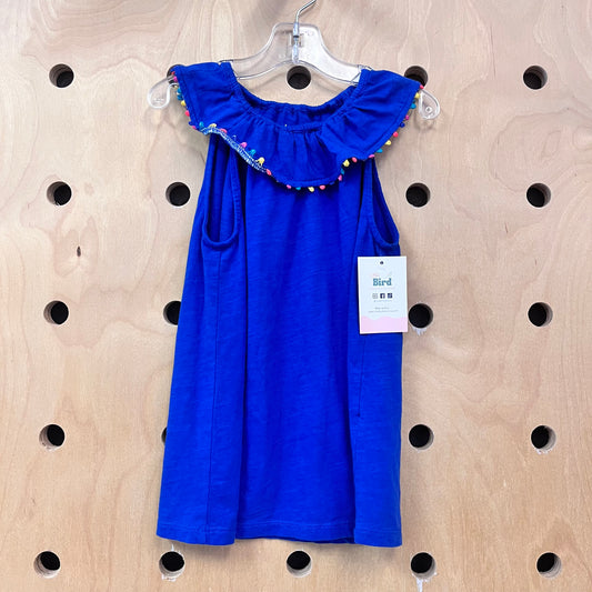 Blue Colorful Pom Tank