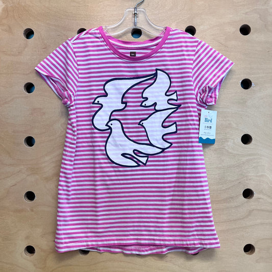 Pink Striped Dove Tee